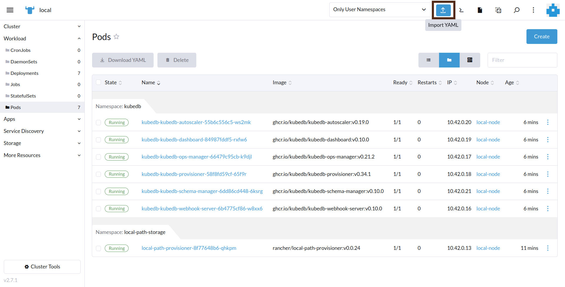 import elasticsearch yaml