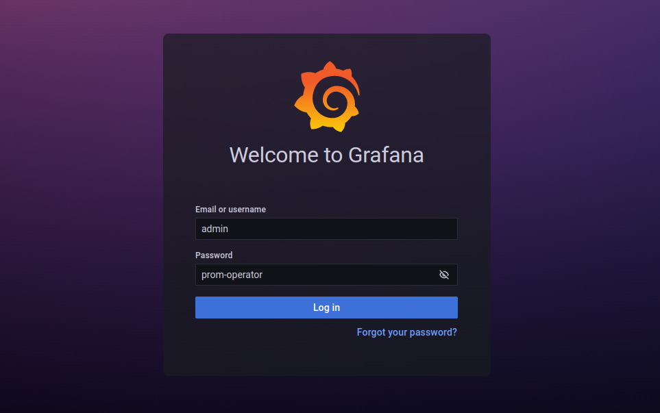 Grafana Login