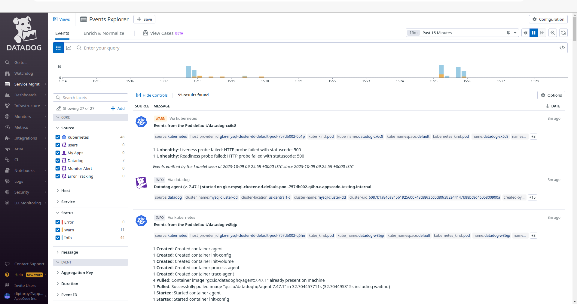 Datadog Events