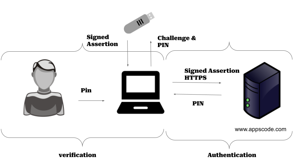 Workflow of the webautn process